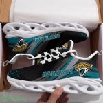 Jacksonville Jaguars Logo Custom Name Pattern 3D Max Soul Sneaker Shoes In Black Teal - Jacksonville Jaguars Logo Custom Name Pattern 3D Max Soul Sneaker Shoes In Black Teal_3