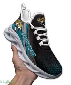 Jacksonville Jaguars Logo Custom Name Pattern 3D Max Soul Sneaker Shoes In Black Teal - Jacksonville Jaguars Logo Custom Name Pattern 3D Max Soul Sneaker Shoes In Black Teal_4