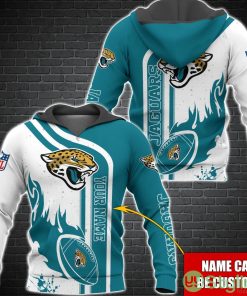 Jacksonville Jaguars NFL Custom Name 3D Hoodie All Over Printed Product Photo 1