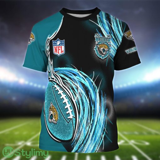 Jacksonville Jaguars Personalized Name Sport 3D T-Shirt Product Photo 1