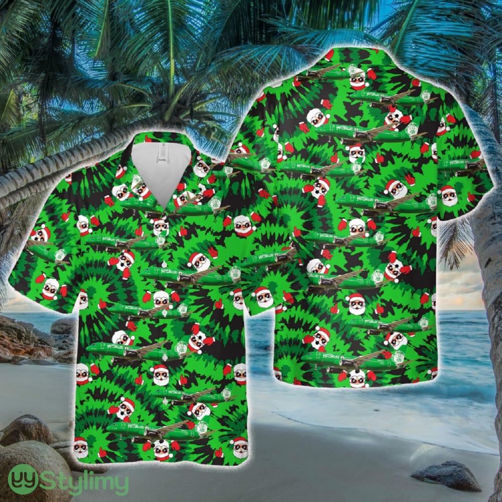 jetBlue Airways Airbus A320-232 Lucky Blue Christmas Hawaiian Shirt 2 jetBlue Airways Airbus A320-232 Lucky Blue Christmas Hawaiian Shirt - jetBlue Airways Airbus A320-232 Lucky Blue Christmas Hawaiian Shirt