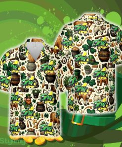 John Deere E180 Lawn Tractor St Patrick's Day Hawaiian Shirt Summer Gift Ideas Beach Men Women - John Deere E180 Lawn Tractor St Patrick's Day Hawaiian Shirt Summer Gift Ideas Beach Men Women