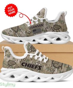 Kansas City Chiefs Logo Custom Name Camouflage Pattern 3D Max Soul Sneaker Shoes - Kansas City Chiefs Logo Custom Name Camouflage Pattern 3D Max Soul Sneaker Shoes_4