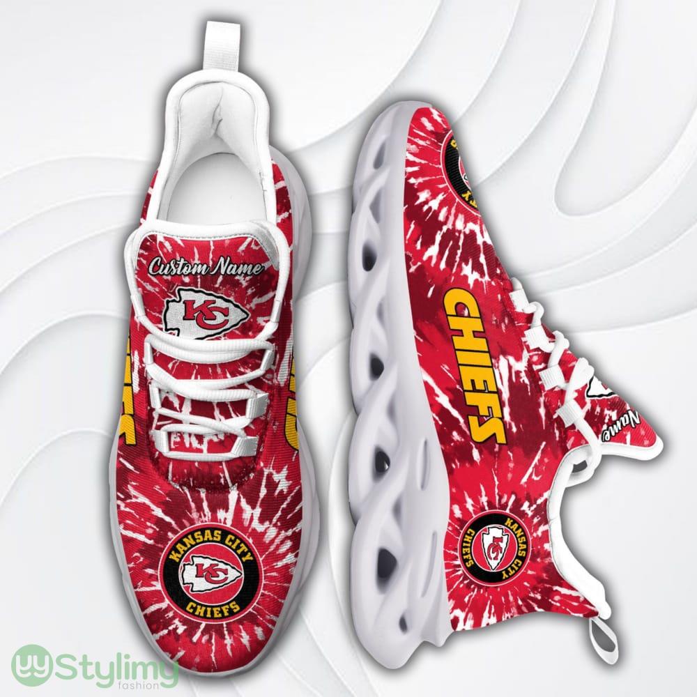 Kansas City Chiefs Logo Custom Name Tie Dye Pattern 3D Max Soul Sneaker Shoes 2 Kansas City Chiefs Logo Custom Name Tie Dye Pattern 3D Max Soul Sneaker Shoes - Kansas City Chiefs Logo Custom Name Tie Dye Pattern 3D Max Soul Sneaker Shoes_2