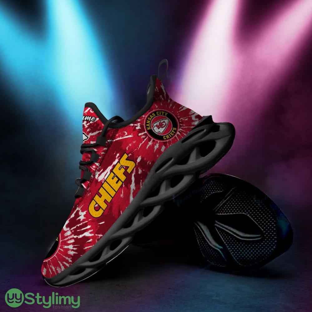 Kansas City Chiefs Logo Custom Name Tie Dye Pattern 3D Max Soul Sneaker Shoes 4 Kansas City Chiefs Logo Custom Name Tie Dye Pattern 3D Max Soul Sneaker Shoes - Kansas City Chiefs Logo Custom Name Tie Dye Pattern 3D Max Soul Sneaker Shoes_4