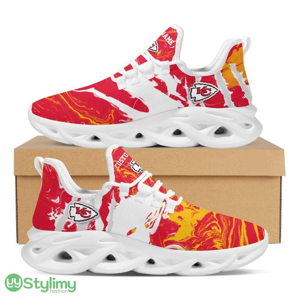 Kansas City Chiefs Logo Custom Name Tie Dye Pattern 3D Max Soul Sneaker Shoes In Red And Yellow 6 Kansas City Chiefs Logo Custom Name Tie Dye Pattern 3D Max Soul Sneaker Shoes In Red And Yellow - Kansas City Chiefs Logo Custom Name Tie Dye Pattern 3D Max Soul Sneaker Shoes In Red And Yellow_1