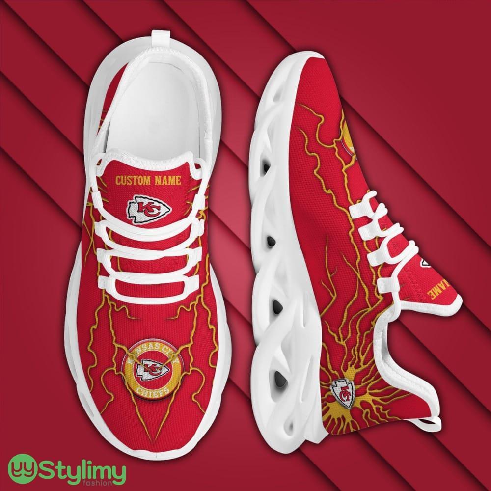Kansas City Chiefs Logo Graffiti Pattern Custom Name 3D Max Soul Sneaker Shoes In Red 3 Kansas City Chiefs Logo Graffiti Pattern Custom Name 3D Max Soul Sneaker Shoes In Red - Kansas City Chiefs Logo Graffiti Pattern Custom Name 3D Max Soul Sneaker Shoes In Red_3