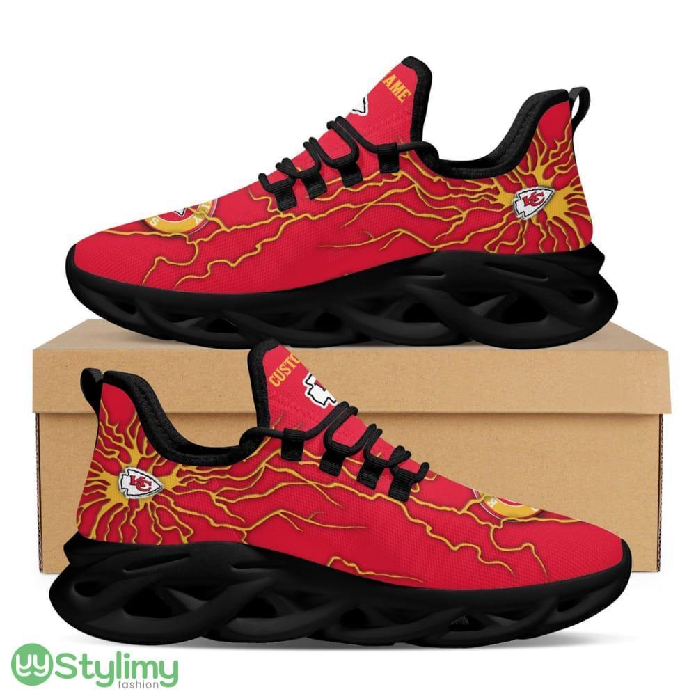 Kansas City Chiefs Logo Graffiti Pattern Custom Name 3D Max Soul Sneaker Shoes In Red 4 Kansas City Chiefs Logo Graffiti Pattern Custom Name 3D Max Soul Sneaker Shoes In Red - Kansas City Chiefs Logo Graffiti Pattern Custom Name 3D Max Soul Sneaker Shoes In Red_4