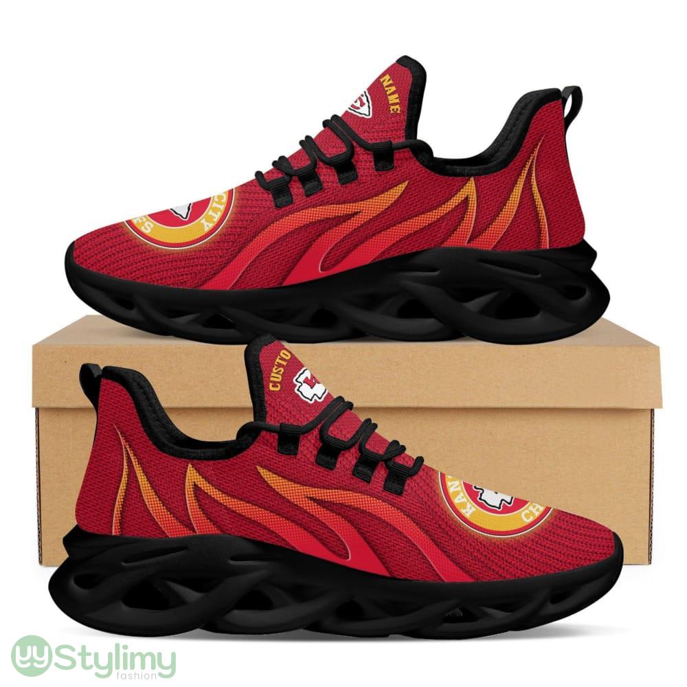 Kansas City Chiefs Logo Pattern Custom Name 3D Max Soul Sneaker Shoes In Red 3 Kansas City Chiefs Logo Pattern Custom Name 3D Max Soul Sneaker Shoes In Red - Kansas City Chiefs Logo Pattern Custom Name 3D Max Soul Sneaker Shoes In Red_3