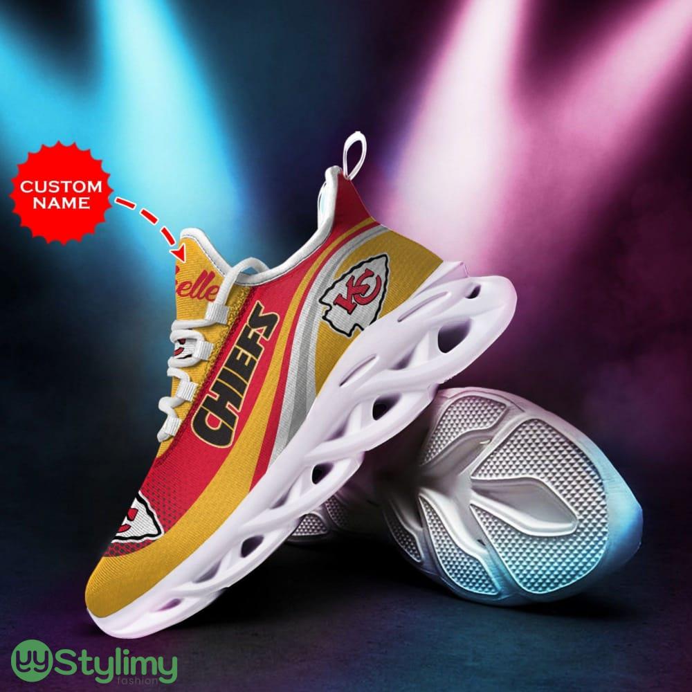 Kansas City Chiefs Logo Pattern Custom Name 3D Max Soul Sneaker Shoes In Yellow And Red 2 Kansas City Chiefs Logo Pattern Custom Name 3D Max Soul Sneaker Shoes In Yellow And Red - Kansas City Chiefs Logo Pattern Custom Name 3D Max Soul Sneaker Shoes In Yellow And Red_2
