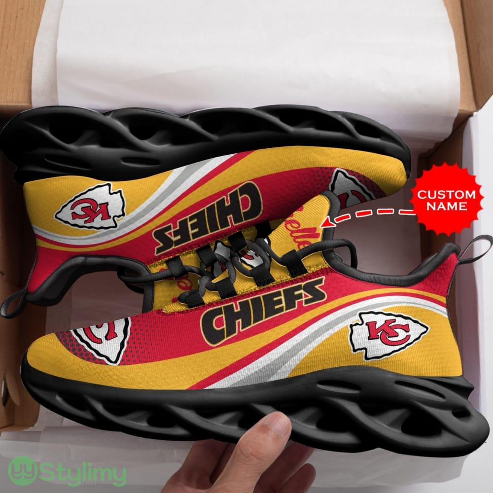 Kansas City Chiefs Logo Pattern Custom Name 3D Max Soul Sneaker Shoes In Yellow And Red 3 Kansas City Chiefs Logo Pattern Custom Name 3D Max Soul Sneaker Shoes In Yellow And Red - Kansas City Chiefs Logo Pattern Custom Name 3D Max Soul Sneaker Shoes In Yellow And Red_3