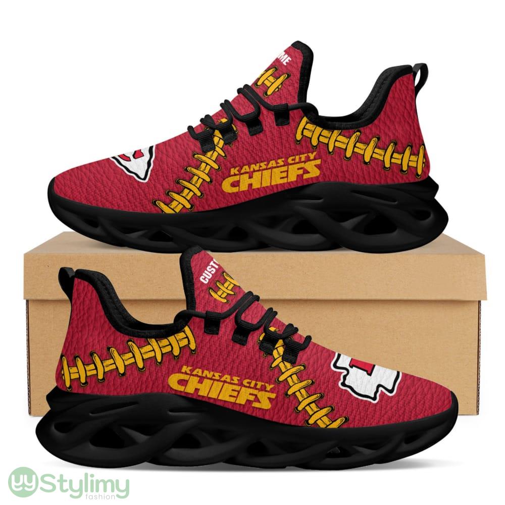 Kansas City Chiefs Logo Seam Pattern Custom Name 3D Max Soul Sneaker Shoes 2 Kansas City Chiefs Logo Seam Pattern Custom Name 3D Max Soul Sneaker Shoes - Kansas City Chiefs Logo Seam Pattern Custom Name 3D Max Soul Sneaker Shoes_2