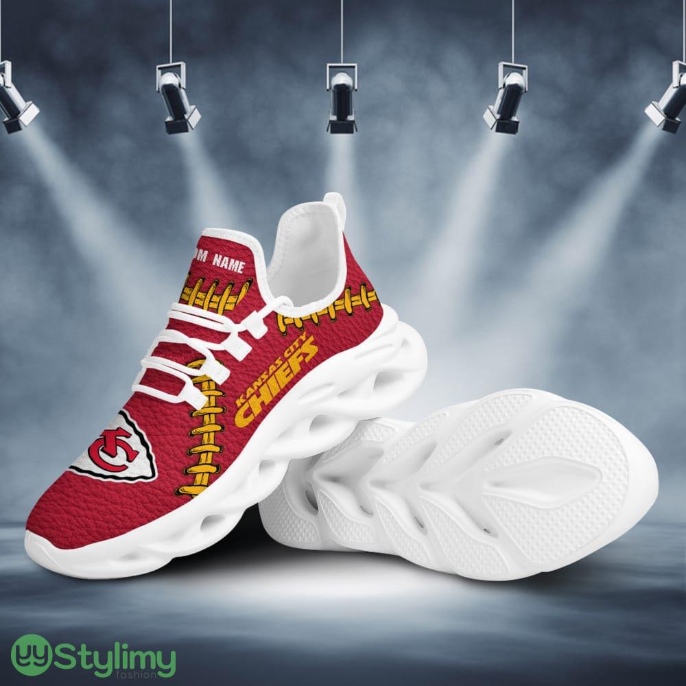 Kansas City Chiefs Logo Seam Pattern Custom Name 3D Max Soul Sneaker Shoes 3 Kansas City Chiefs Logo Seam Pattern Custom Name 3D Max Soul Sneaker Shoes - Kansas City Chiefs Logo Seam Pattern Custom Name 3D Max Soul Sneaker Shoes_3