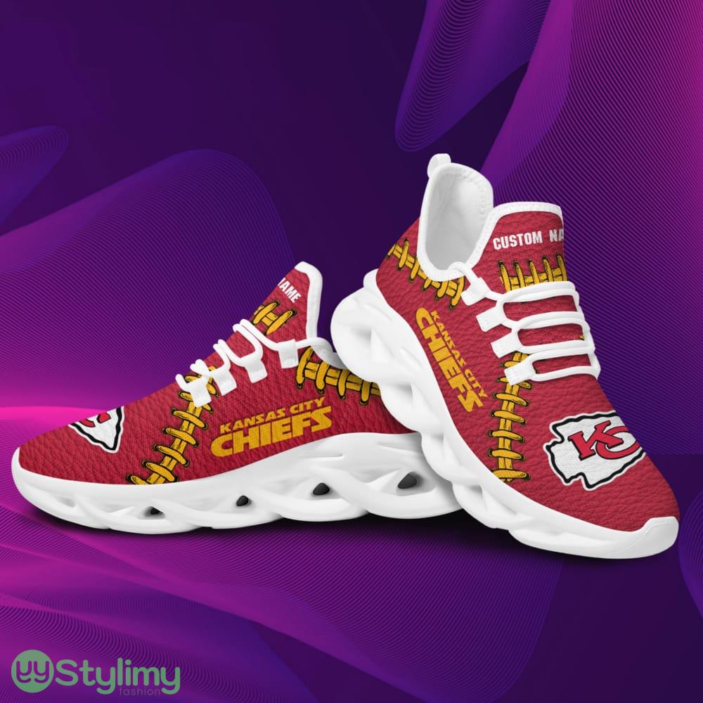 Kansas City Chiefs Logo Seam Pattern Custom Name 3D Max Soul Sneaker Shoes 4 Kansas City Chiefs Logo Seam Pattern Custom Name 3D Max Soul Sneaker Shoes - Kansas City Chiefs Logo Seam Pattern Custom Name 3D Max Soul Sneaker Shoes_4