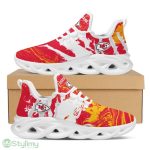 Kansas City Chiefs Logo Slick Pattern Custom Name 3D Max Soul Sneaker Shoes - Kansas City Chiefs Logo Slick Pattern Custom Name 3D Max Soul Sneaker Shoes_3