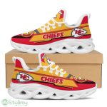Kansas City Chiefs Logo Stripe Pattern Custom Name 3D Max Soul Sneaker Shoes - Kansas City Chiefs Logo Stripe Pattern Custom Name 3D Max Soul Sneaker Shoes_3