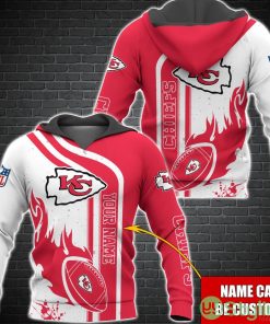 Kansas City Chiefs NFL Custom Name 3D Hoodie All Over Printed Product Photo 1