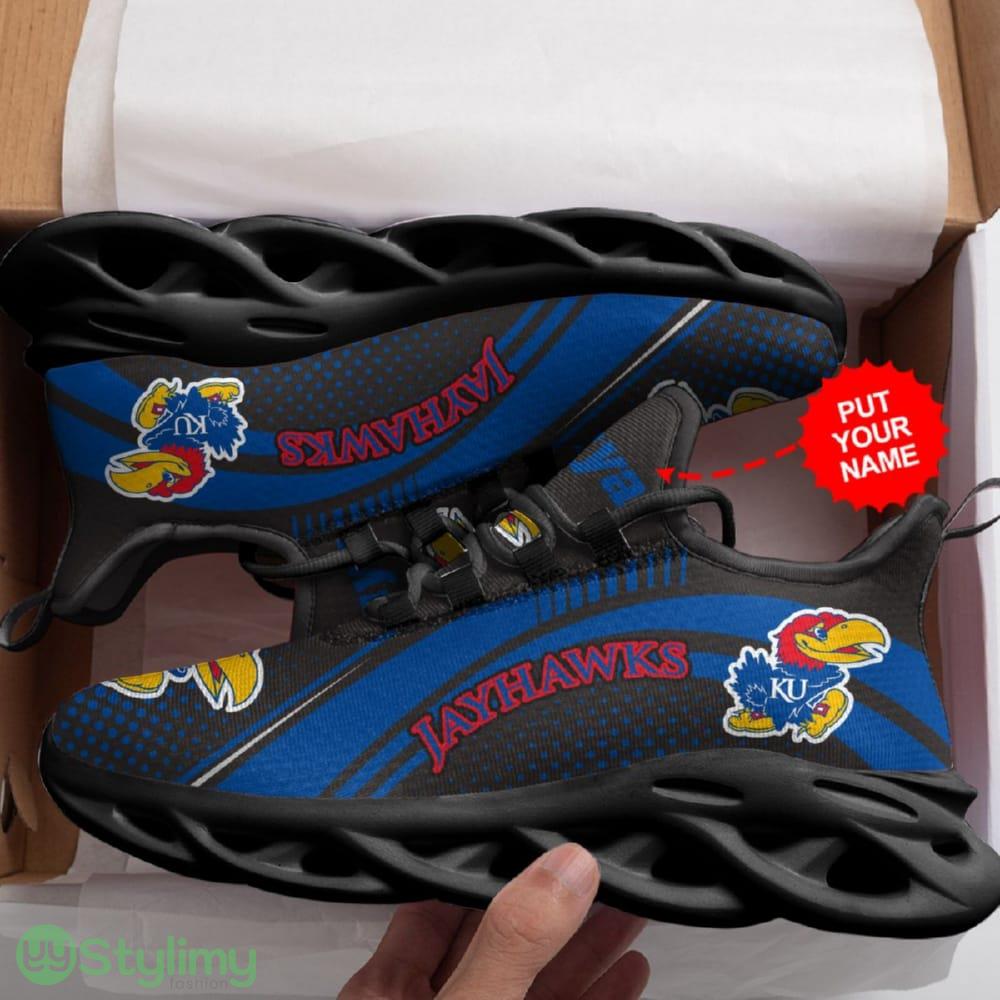Kansas Jayhawks Logo Curve Line Pattern Custom Name 3D Max Soul Sneaker Shoes 3 Kansas Jayhawks Logo Curve Line Pattern Custom Name 3D Max Soul Sneaker Shoes - Kansas Jayhawks Logo Curve Line Pattern Custom Name 3D Max Soul Sneaker Shoes_3