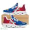 Kansas Jayhawks Logo Pattern Custom Name 3D Max Soul Sneaker Shoes In Blue And Red - Kansas Jayhawks Logo Pattern Custom Name 3D Max Soul Sneaker Shoes In Blue And Red_3