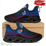 Kansas Jayhawks Logo Red Line Pattern Custom Name 3D Max Soul Sneaker Shoes - Kansas Jayhawks Logo Red Line Pattern Custom Name 3D Max Soul Sneaker Shoes_3