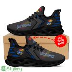 Kansas Jayhawks Personalized Name Max Soul Sneakers Logo Team Sport Shoes Running Men Women Product Photo 3