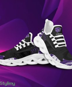 Kansas State Wildcats Logo Custom Name Pattern 3D Max Soul Sneaker Shoes In Black - Kansas State Wildcats Logo Custom Name Pattern 3D Max Soul Sneaker Shoes In Black_2