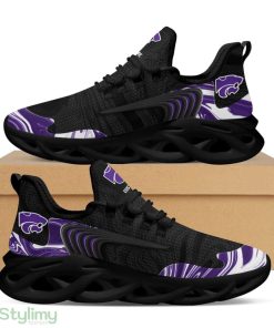 Kansas State Wildcats Logo Custom Name Pattern 3D Max Soul Sneaker Shoes In Black - Kansas State Wildcats Logo Custom Name Pattern 3D Max Soul Sneaker Shoes In Black_4