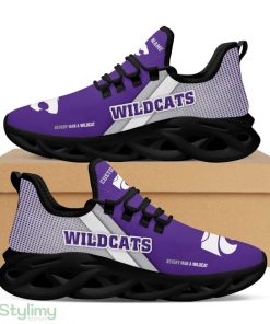 Kansas State Wildcats Logo Custom Name Pattern In Purple 3D Max Soul Sneaker Shoes - Kansas State Wildcats Logo Custom Name Pattern In Purple 3D Max Soul Sneaker Shoes_4