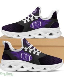 Kansas State Wildcats Logo Fire Ball Pattern Custom Name 3D Max Soul Sneaker Shoes - Kansas State Wildcats Logo Fire Ball Pattern Custom Name 3D Max Soul Sneaker Shoes_1