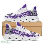 Kansas State Wildcats Logo Helmet And Stripe Pattern Custom Name 3D Max Soul Sneaker Shoes - Kansas State Wildcats Logo Helmet And Stripe Pattern Custom Name 3D Max Soul Sneaker Shoes_3