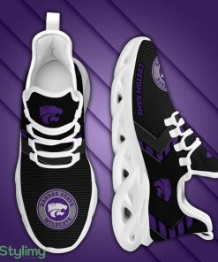 Kansas State Wildcats Logo Pattern Custom Name 3D Max Soul Sneaker Shoes In Black - Kansas State Wildcats Logo Pattern Custom Name 3D Max Soul Sneaker Shoes In Black_4