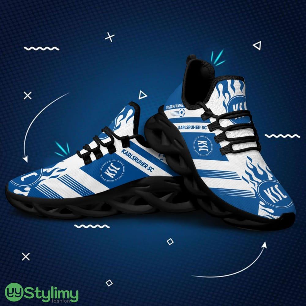 Karlsruher SC Logo Pattern Custom Name 3D Max Soul Sneaker Shoes In Blue White 2 Karlsruher SC Logo Pattern Custom Name 3D Max Soul Sneaker Shoes In Blue White - Karlsruher SC Logo Pattern Custom Name 3D Max Soul Sneaker Shoes In Blue White_2