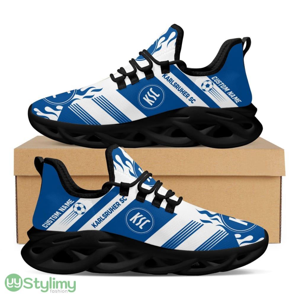 Karlsruher SC Logo Pattern Custom Name 3D Max Soul Sneaker Shoes In Blue White 4 Karlsruher SC Logo Pattern Custom Name 3D Max Soul Sneaker Shoes In Blue White - Karlsruher SC Logo Pattern Custom Name 3D Max Soul Sneaker Shoes In Blue White_4