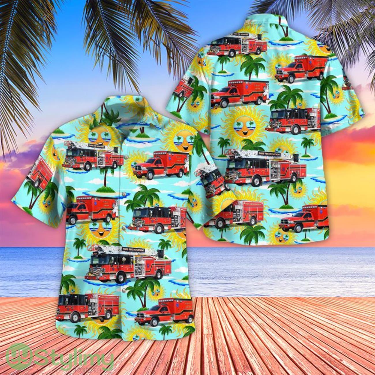 Kentucky City of Paris Fire Department 3D Hawaiian Shirt short sleeve Men And Women Shirt 2 Kentucky City of Paris Fire Department 3D Hawaiian Shirt short sleeve Men And Women Shirt Product Photo 1
