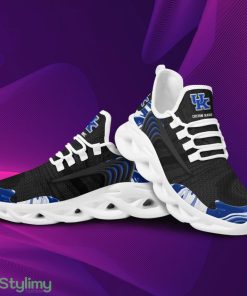 Kentucky Wildcats Logo Custom Name Pattern 3D Max Soul Sneaker Shoes In Black - Kentucky Wildcats Logo Custom Name Pattern 3D Max Soul Sneaker Shoes In Black_2