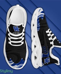 Kentucky Wildcats Logo Custom Name Pattern 3D Max Soul Sneaker Shoes In Black - Kentucky Wildcats Logo Custom Name Pattern 3D Max Soul Sneaker Shoes In Black_3