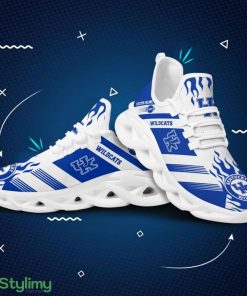 Kentucky Wildcats Logo Custom Name Pattern 3D Max Soul Sneaker Shoes In Blue And White - Kentucky Wildcats Logo Custom Name Pattern 3D Max Soul Sneaker Shoes In Blue And White_2