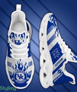 Kentucky Wildcats Logo Custom Name Pattern 3D Max Soul Sneaker Shoes In Blue And White - Kentucky Wildcats Logo Custom Name Pattern 3D Max Soul Sneaker Shoes In Blue And White_3