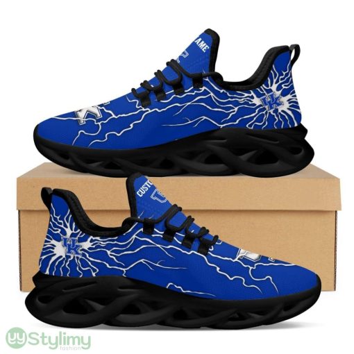 Kentucky Wildcats Logo Graffiti Pattern Custom Name 3D Max Soul Sneaker Shoes In Blue