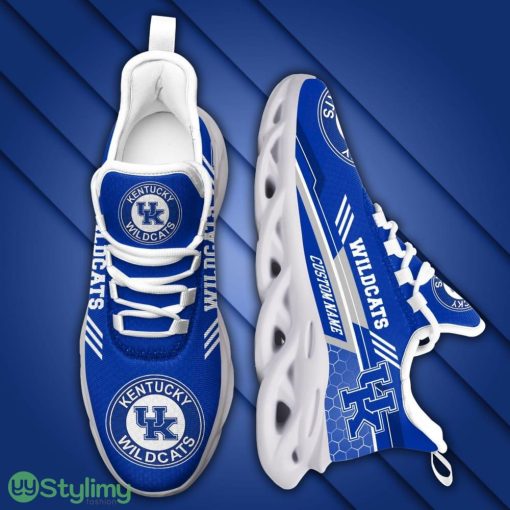 Kentucky Wildcats Logo Pattern Custom Name 3D Max Soul Sneaker Shoes