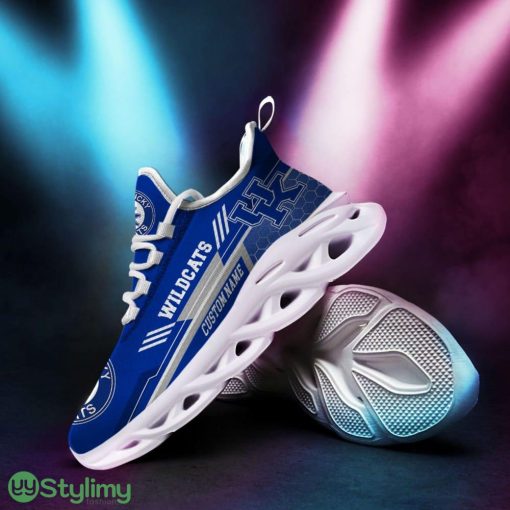 Kentucky Wildcats Logo Pattern Custom Name 3D Max Soul Sneaker Shoes