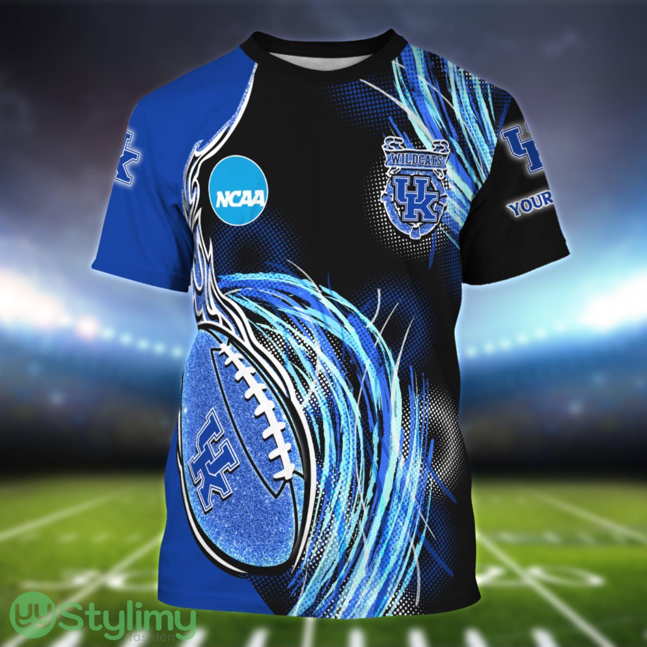 Kentucky Wildcats Personalized Name Sport 3D T-Shirt 1 Kentucky Wildcats Personalized Name Sport 3D T-Shirt Product Photo 1