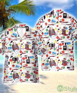 Kevin Famous Chili The Office Movie Cosplay Costume 3D Printed Beach Shirt Men Women Hawaiian Shirt Product Photo 1