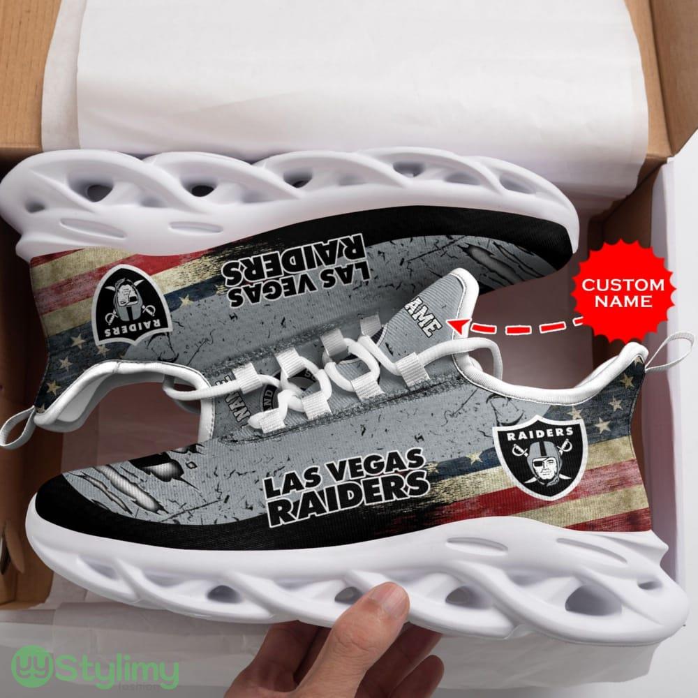 Las Vegas Raiders Logo Flag Pattern Custom Name 3D Max Soul Sneaker Shoes I4J 2 Las Vegas Raiders Logo Flag Pattern Custom Name 3D Max Soul Sneaker Shoes I4J - Las Vegas Raiders Logo Flag Pattern Custom Name 3D Max Soul Sneaker Shoes_2
