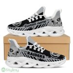 Las Vegas Raiders Logo Helmet And Stripe Pattern Custom Name 3D Max Soul Sneaker Shoes - Las Vegas Raiders Logo Helmet And Stripe Pattern Custom Name 3D Max Soul Sneaker Shoes_3