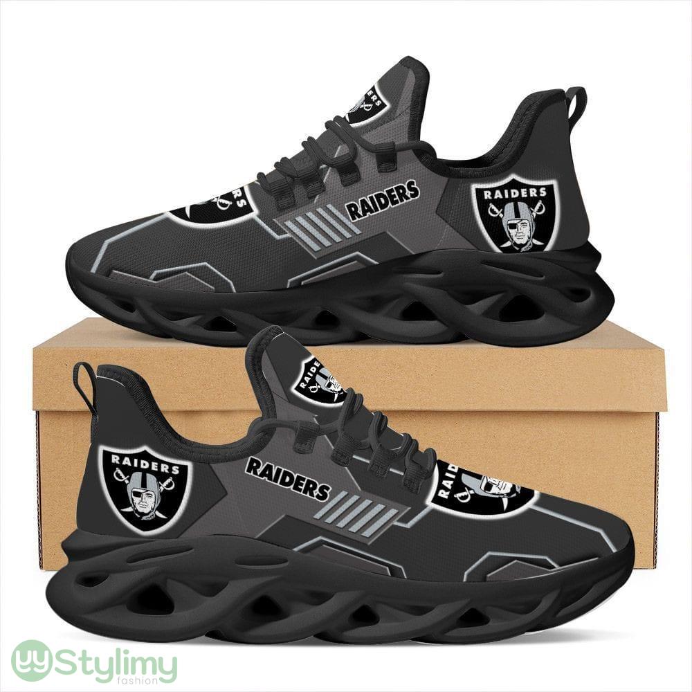 Las Vegas Raiders Logo Pattern 3D Max Soul Sneaker Shoes 4 Las Vegas Raiders Logo Pattern 3D Max Soul Sneaker Shoes - Las Vegas Raiders Logo Pattern Custom Name 3D Max Soul Sneaker Shoes_4