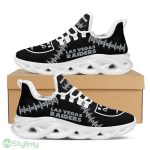 Las Vegas Raiders Logo Seam Pattern Custom Name 3D Max Soul Sneaker Shoes - Las Vegas Raiders Logo Seam Pattern Custom Name 3D Max Soul Sneaker Shoes_3