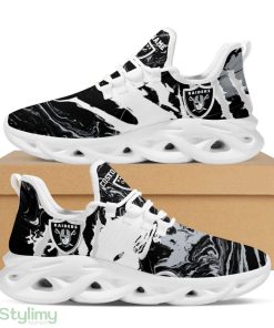 Las Vegas Raiders Logo Tie Dye Pattern Custom Name 3D Max Soul Sneaker Shoes - Las Vegas Raiders Logo Tie Dye Pattern Custom Name 3D Max Soul Sneaker Shoes_1