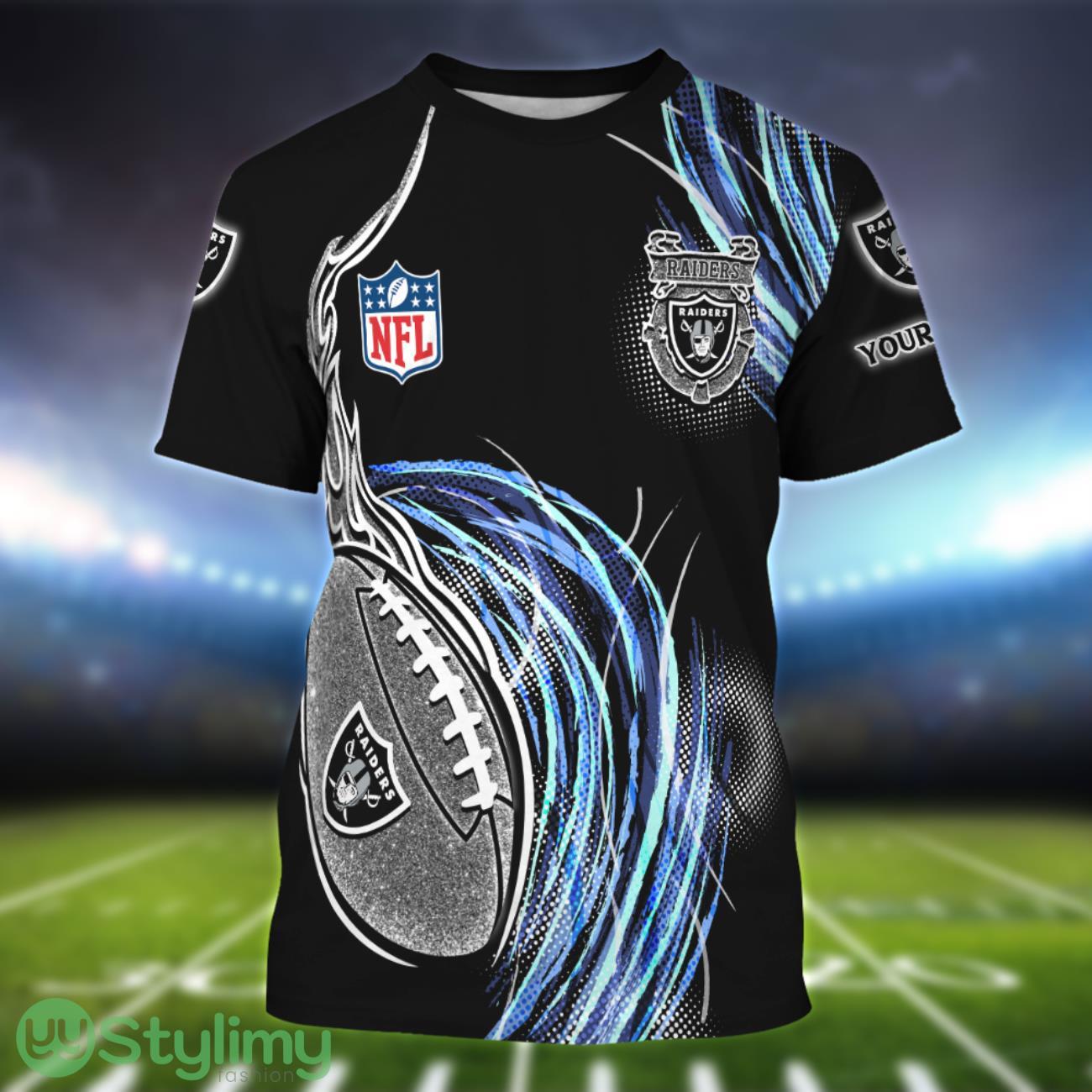 Las Vegas Raiders Personalized Name Sport 3D T-Shirt 1 Las Vegas Raiders Personalized Name Sport 3D T-Shirt Product Photo 1