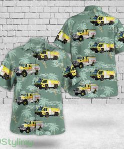 Lee County Florida Southwest Florida International Airport Fire Department Christmas 3D Hawaiian Shirt short sleeve Men And Women Shirt Product Photo 1